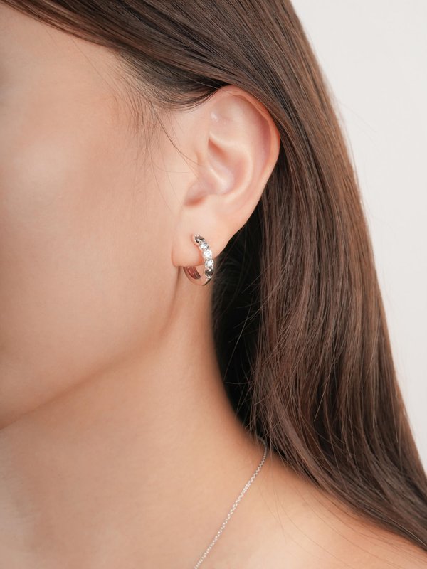 Reversible huggie earrings online